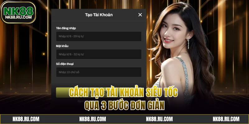 Hướng dẫn chi tiết tạo tài khoản qua 3 bước